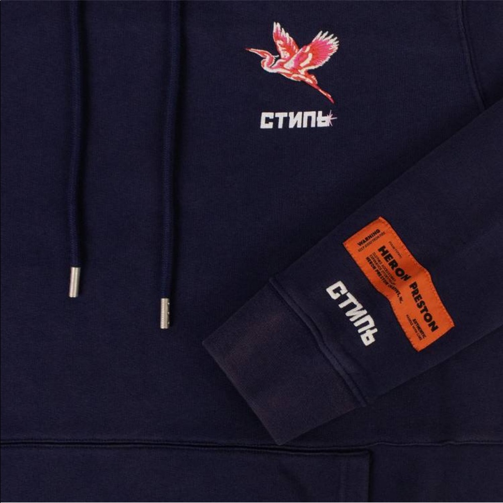 Heron Preston Embroidered Logo Hooded Sweatshirt